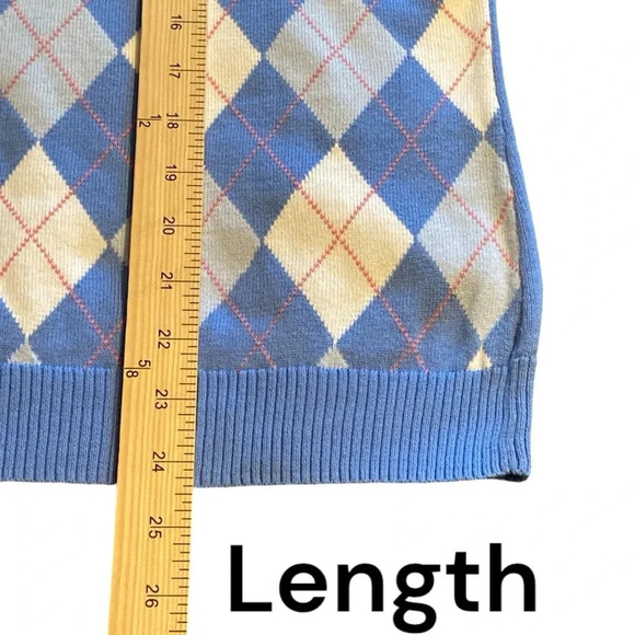 ⛳️ Brooks Brothers 365 argyle shortsleeved sweater. - Picture 6 of 7